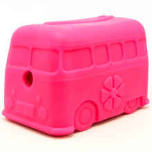 Load image into Gallery viewer, Surf&#39;s Up! Pink Retro Van Durable Chew Toy &amp; Treat Dispenser
