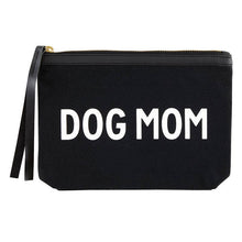 Load image into Gallery viewer, Black Canvas Pouch - Dog Mom
