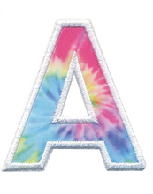 Load image into Gallery viewer, Tie Dye Letter Initial Patch
