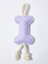 Load image into Gallery viewer, Lilac Purple Bone Rope Toy
