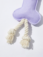Load image into Gallery viewer, Lilac Purple Bone Rope Toy
