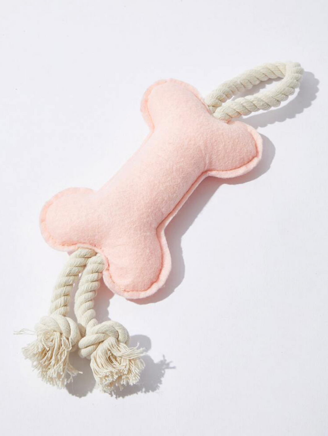 Pink Bone Rope Toy